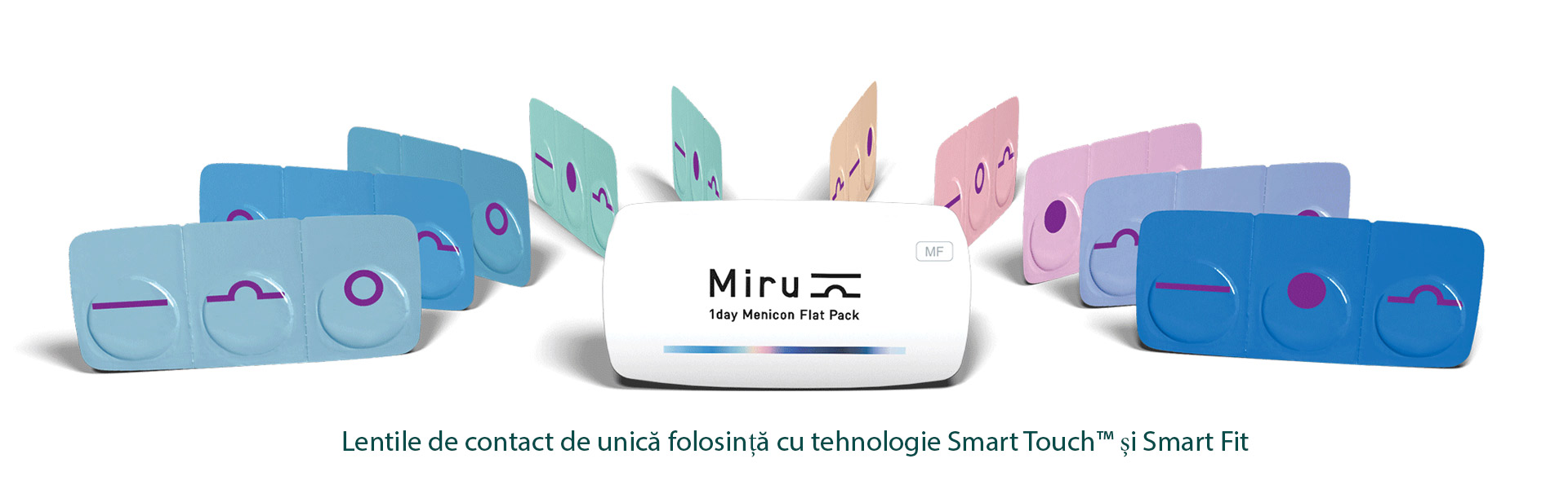 Lentile de contact de unică folosință cu tehnologie Smart Touch™ și Smart Fit